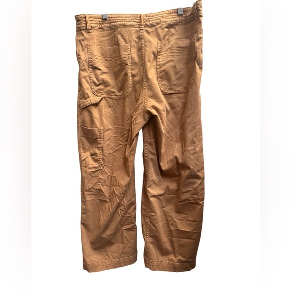 ORGANIC COTTON PrAna Sancho Wide Leg Crop Pants Women’s Hiking Outdoors SZ 14 - Picture 6 of 17